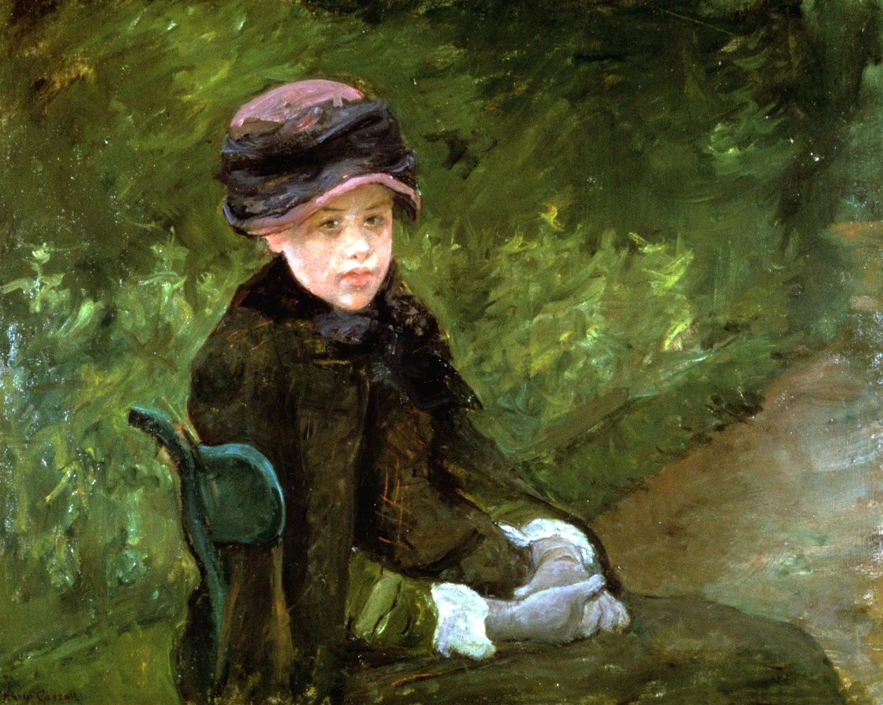Mary Cassatt - Giovane donna nel parco, c1880